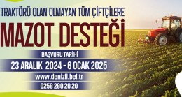 T.C. Denizli Büyükşehir Belediyesi’nden Çiftçiye Mazot Desteği!