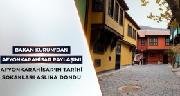 Çevre, Şehircilik ve İklim Değişikliği Bakanlığı, Afyonkarahisar’daki Sokak Sağlıklaştırma Projesi’ni Tamamladı