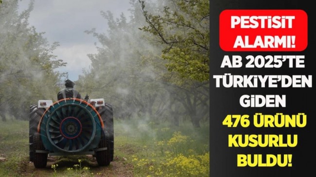 SINIRDA PESTİSİT ALARMI !